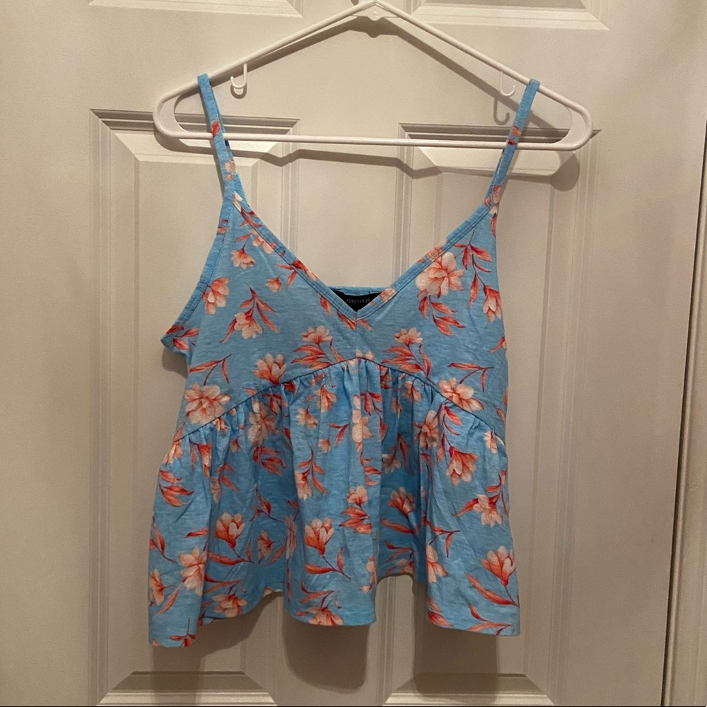 Flora Shirred Cami